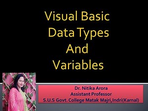 Data types and variables in VB 6.0(in Hindi)|Implicit and Explicit conversion