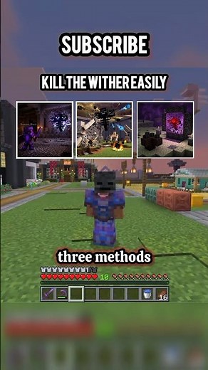 The Easiest Way to Kill the Wither in Minecraft #minecraft