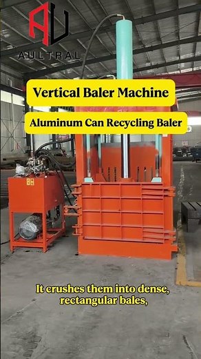 Vertical Hydraulic Aluminum Can Baler Machine for Recycling and Waste Compaction