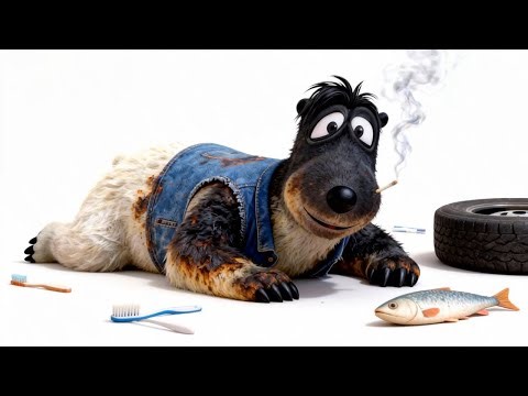 CRAZY BEAR - A crazy day has begun.”. [Official 4K Video] #crazybear #cutebear #music #musicsong