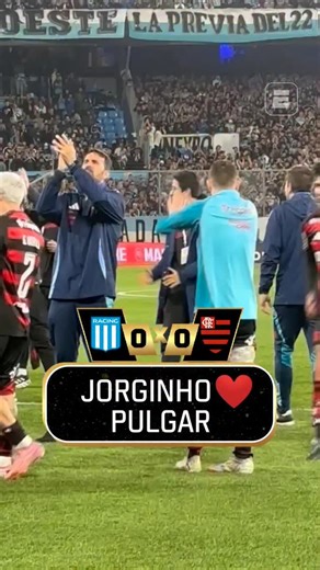 423K views · 30K reactions | DUPLA UNIDA ATÉ FORA DE CAMPO! Jorginho e Pulgar deram abraço emocionados depois da classificação do Flamengo para a final da CONMEBOL Libertadores!!!  Assista à #LibertadoresNaESPN com transmissão ao vivo do #DisneyPlus! #Libertadores #Racing #Flamengo #futebol #Jorginho #Pulgar | SportsCenterBR | Facebook
