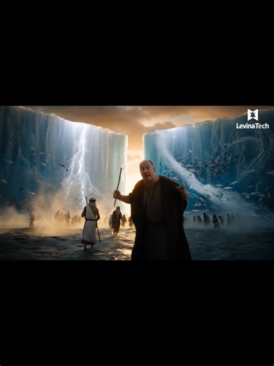 Moses Splits the Sea: An AI-Powered Experience