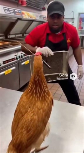 Chicken Knife Fight at Fast Food! 🐔🔪🍔😂