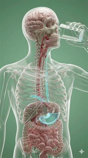 Drink Water & Watch Your Body Change 😱#Shorts #DrinkWater #Hydration #HumanBody #3DAnatomy