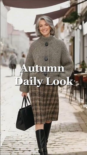 🍂 Fall Daily Look for Middle-Aged Women #fashion #style #ootd #maturefashion #dailylook
