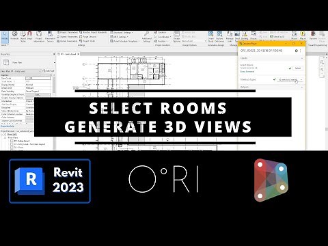 Dynamo - Create 3D Views by Rooms. [Revit 2023]