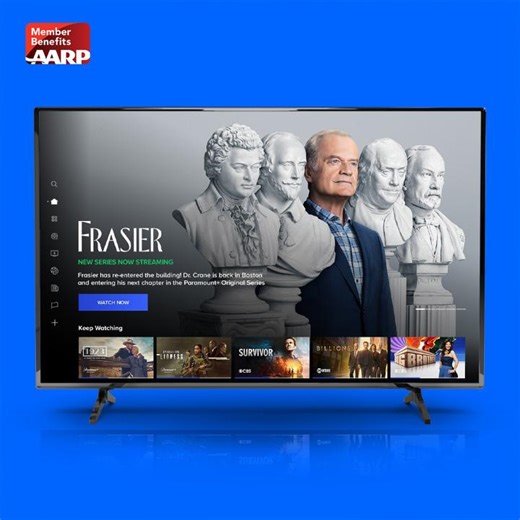 Members can save 10% on any Paramount plan and start streaming tens of thousands of episodes and blockbuster movies, live sports, news and exclusive originals all in one place. Active AARP members only. Terms and conditions apply. Learn more: http://spr.ly/6186RKMdy | AARP Member Benefits