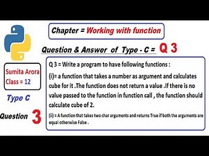 A function that takes a number as argument and calculates cube for it. The function does not return