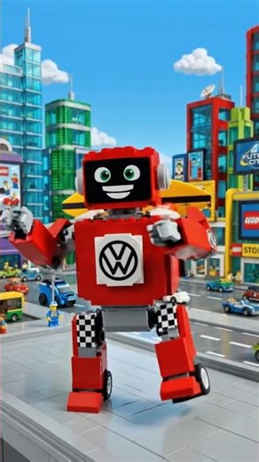 Lego Supercar Transformation - Robot dance! 🏎️🤖 #transformers #suppercar #robotdance #legorobot