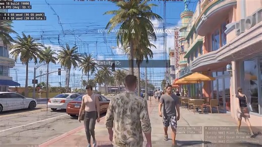 A 17-year-old Chinese student was up at 3am digging through open databases on his old laptop when he found files that weren't supposed to be public.A debug build of GTA 6. An internal Rockstar build that nobody outside the studio was meant to see.He ran it on his hardware and what appeared on screen was something players will never see after release - Entity ID on every NPC, real-time coordinates, a debug log capturing every AI decision live as it happened.Atmospheric Controls were active, Seasc