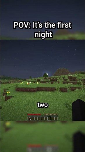 minecraft's first night