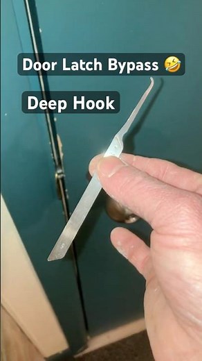 Door Latch Bypass w/ Deep Hook! #lockpicking #locksport #covertinstruments #lockpick #covert #edc
