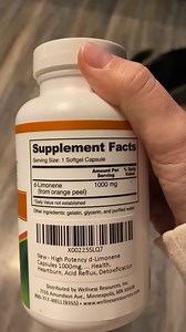Watch d-limonene dosage and capsule size on Amazon Live