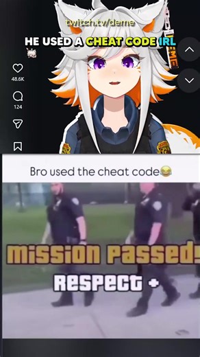He Used a Cheat Code IRL #demenishki #vtuber #reelsreact