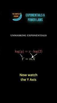 Exponentials - The Semi Log Plot #maths #physics #exponential #powerlaws