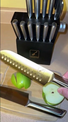 imarku 14pc Knife Block Set Sharpness Test
