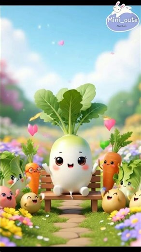 Mooli’s Magic Listening Ears 🌱💛#youtubeshorts #cute #vagetables #storytime