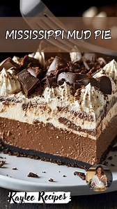 64K views · 2.1K reactions | Mississippi Mud Pie 不 Ingredients  For the crust: 1 1/2 cups chocolate cookie crumbs (like Oreos, without filling) 1/4 cup granulated sugar ...... Full Recipe in Coʍmеոτ  | Kaylee Recipes | Facebook