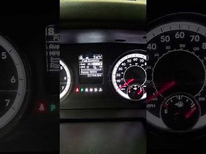 How to reset the oil light on the RAM 1500.
