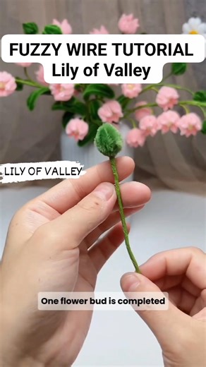 14K views · 157 reactions | Fuzzy Wire Flower Full Tutorial (Lily of Valley) #fuzzywireflower #pipecleanerflowers #tutorial #tutorialsvideos #flowers #flowermaking #lily #reelsvideoシ #reelsviralシ #trendingreelsvideo #trendingvideo #trendingnow #viralvideo | It's all about Arts | Facebook