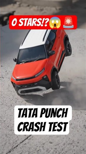 0 starts!? 😱 NEW TATA PUNCH CRASH TEST