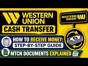WESTERN UNION CASH TRANSFER | How To Receive Money: Step-by-Step Guide | MTCN Documents Explained
