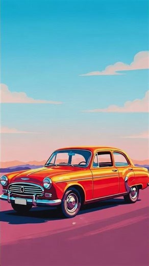 Car Painting in Acrylic #shorts #shortsfeed #shortsviral