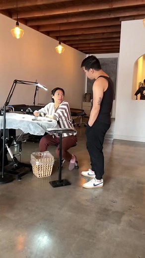 Chinese Dragon Flash Tattoo Transformation to Red Ink