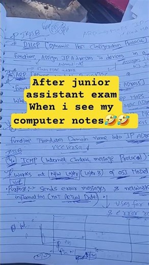 After Junior Assistant Exam When I see my computer notes😂😂#trending #viral #shorts #funny #ytshorts