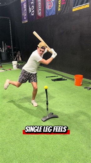 Single leg swings off the tee force you to prove you can stay stacked and stay rear legged