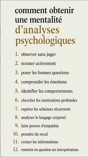 Comment développer une mentalité d’analyses psychologiques 🧠 #psychologie #mentality #sagesse
