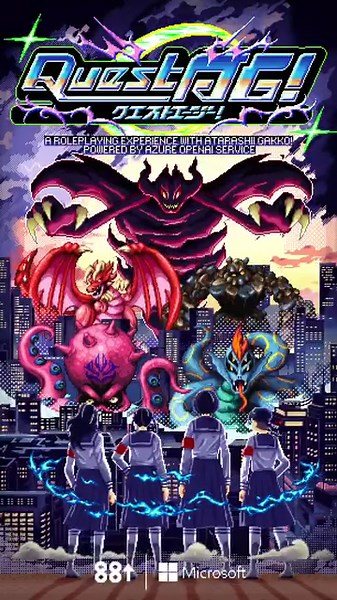 Get ready for QuestAG! 🚨 The roleplaying experience featuring Atarashii Gakko -新しい学校のリーダーズ- together with Microsoft comes out Nov 3 at 9am PT. | 88rising