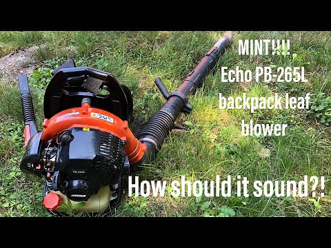 Echo PB-265L backpack leaf blower (idle and full throttle rev)