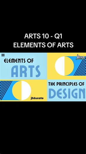 ELEMENTS OF ARTS ARTS 10 / QUARTER 1 #mapeh10 #educationalvideo #quarter1 #viral #mapehteacher #viralvideos #foryourpage #foryou #fyp #arts10 #elementsofarts #jEducate
