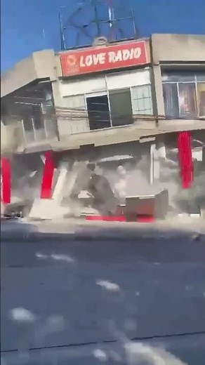 Jollibee collapses in General Santos City during M7.8 Earthquake (Angle 2)