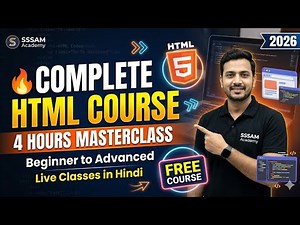 Complete HTML Course in Hindi 🔥 | 4 Hour Full HTML Tutorial for Beginners 2026 | Sudhir Sir