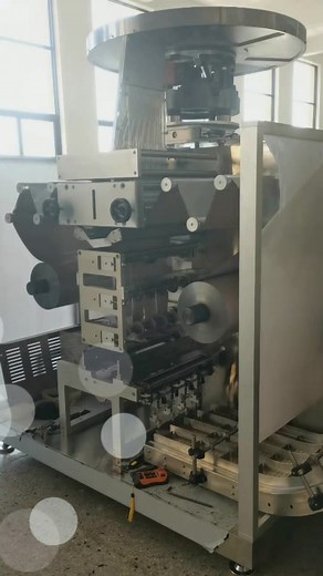 High Speed Strip Packing Machine in program debugging,it’s suitable for packing different tablets or capsules into strip.#machine #packingmachine #fyp