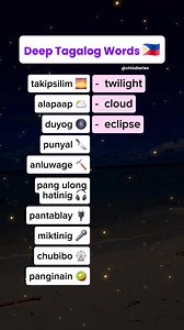 Deep tagalog words #reels #learning #vocabulary | Chix Diaries
