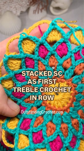 Stacked single crochet (STsc) is my go-to for starting double crochet or treble crochet rows—it’s such an upgrade from the usual chain 3 or chain 4 as the first stitch! For double crochet, I use 2 single crochets, and I initially assumed I’d need 3 for treble crochet. But after experimenting, I settled on 4 stitches: the first single crochet in the chain space and 3 STsc on top. Treble crochet might not be the most common stitch, but if you’ve tried it, how many STsc do you prefer to start with?