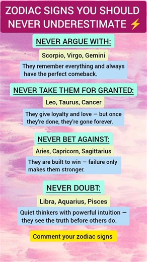 Zodiac Signs You Should Never Underestimate ⚡ #astrology #horoscope #zodiacfacts #zodiacsigns#shorts