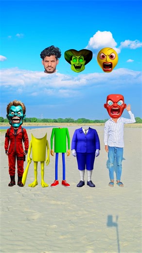 Scary Teacher 3D, Dancing Baldi, Dancing Sahur and Red Criminal & Me Correct Head Matching #shorts
