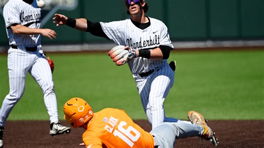 Vanderbilt baseball clinches Tennessee series with walk-off bunt in 16 innings