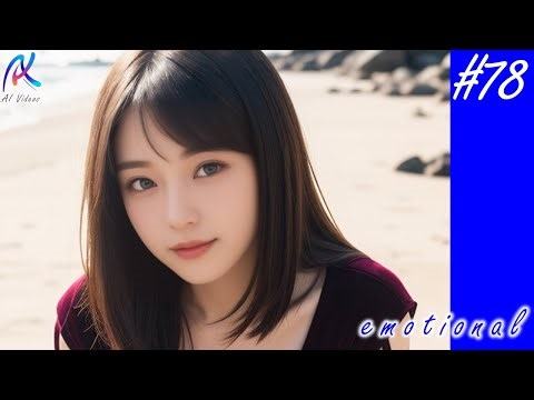 AI beach emotional 78【elegant clothes】[4K AI Video]