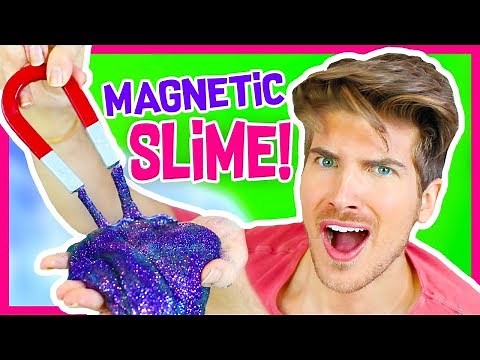 HOW TO MAKE MAGNETIC SLIME DIY!