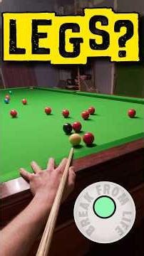 Snooker Practice Break Got The Legs? 🦵🦵 GoPro Headcam POV