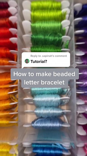 How to Make Beaded Letter Bracelet Tutorial