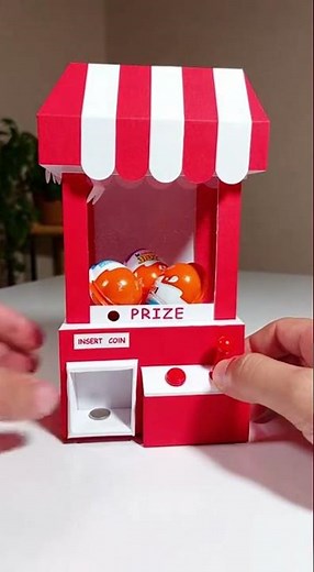 DIY Kinder Joy Claw Machine with Paper | Easy Step-by-Step #DIYToys #Crafts #KidsFun