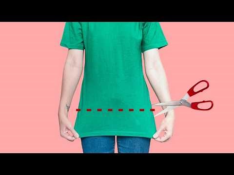 ✂️ Shorten Your T-Shirt in 3 Minutes — No Sewing Machine Needed!