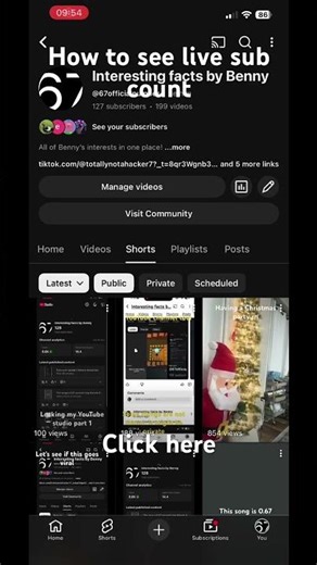 How to see live sub count tutorial #shorts #viralvideo