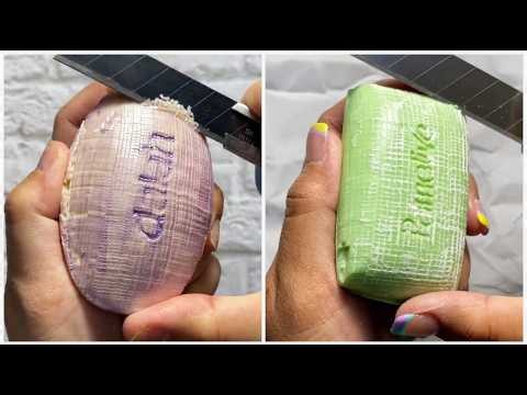 ✨ ASMR Soap Carving for Stress Relief ✨